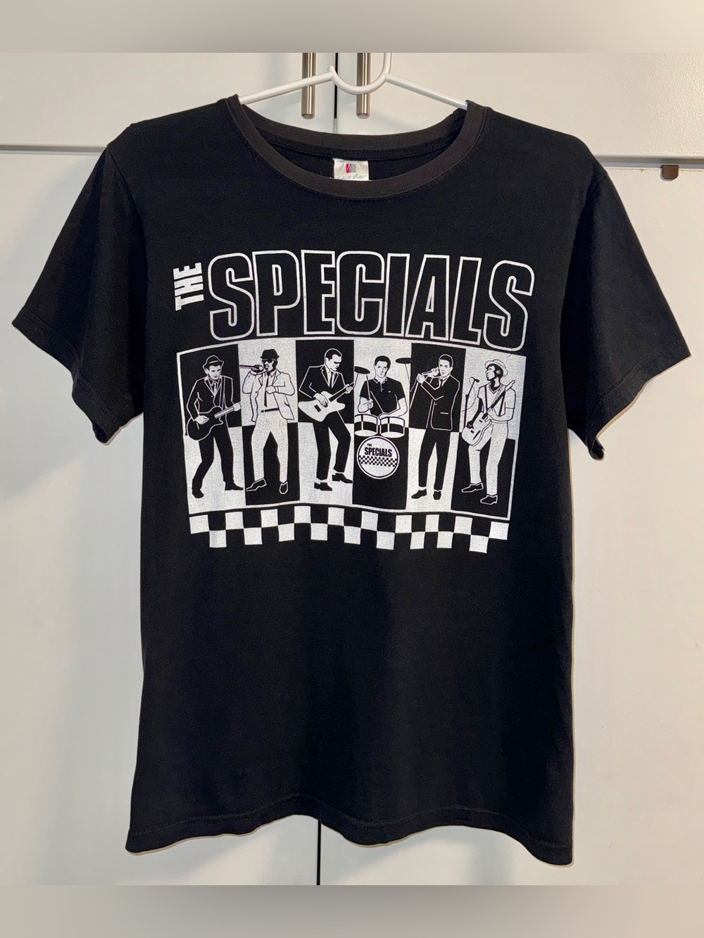 Vintage 90’s The Specials Checkered Band Tee • 2-Tone Ska • Small